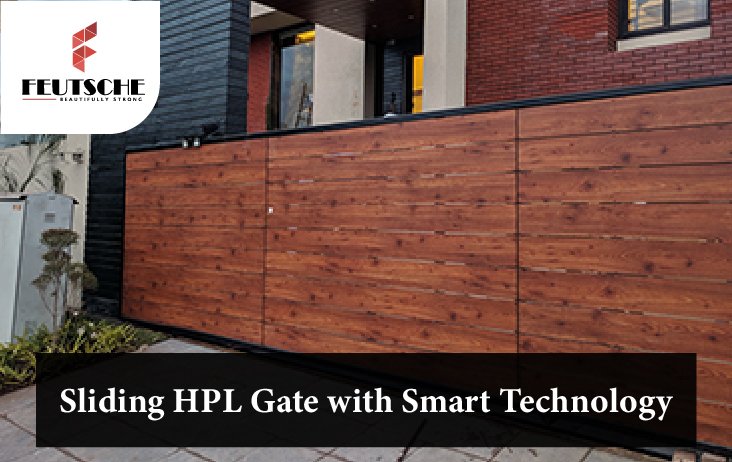 Sliding HPL Gate with Smart Technology